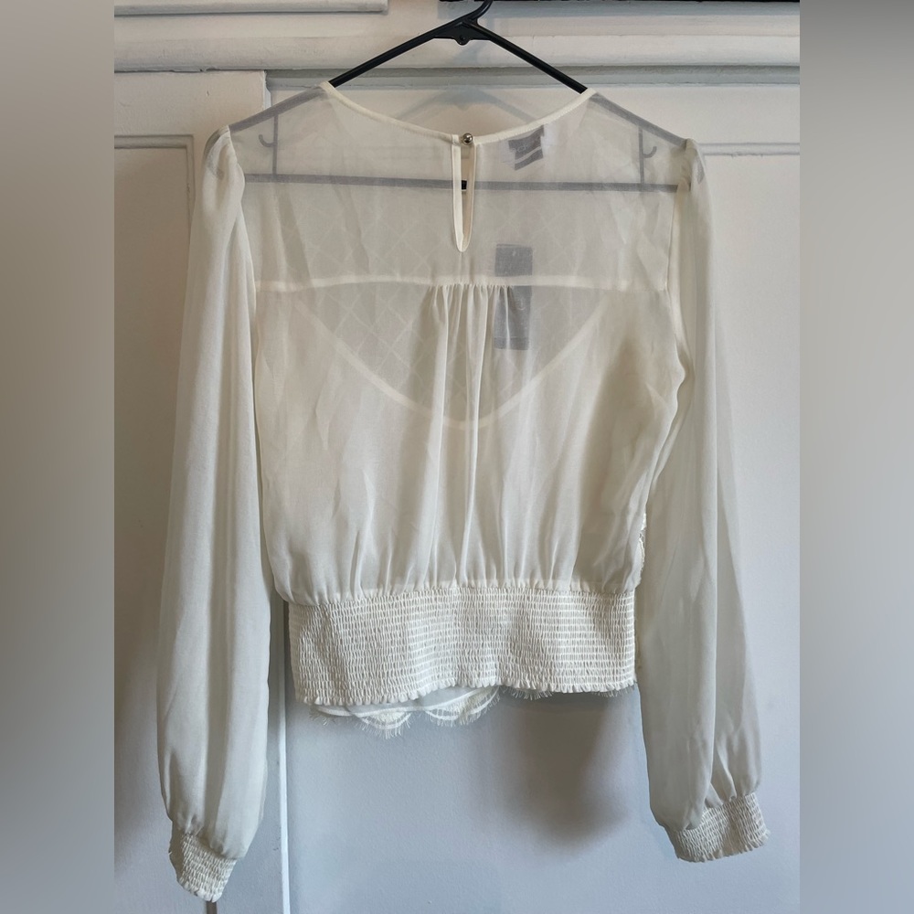 Bebe sheer top